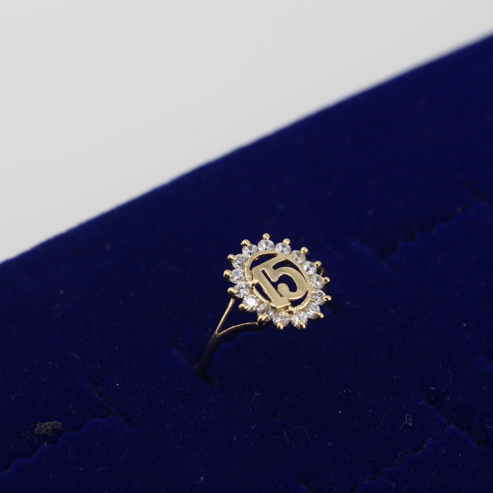 14K Quinceañera Ring