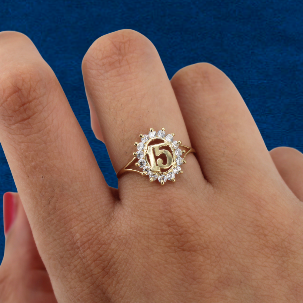 14K Quinceañera Ring