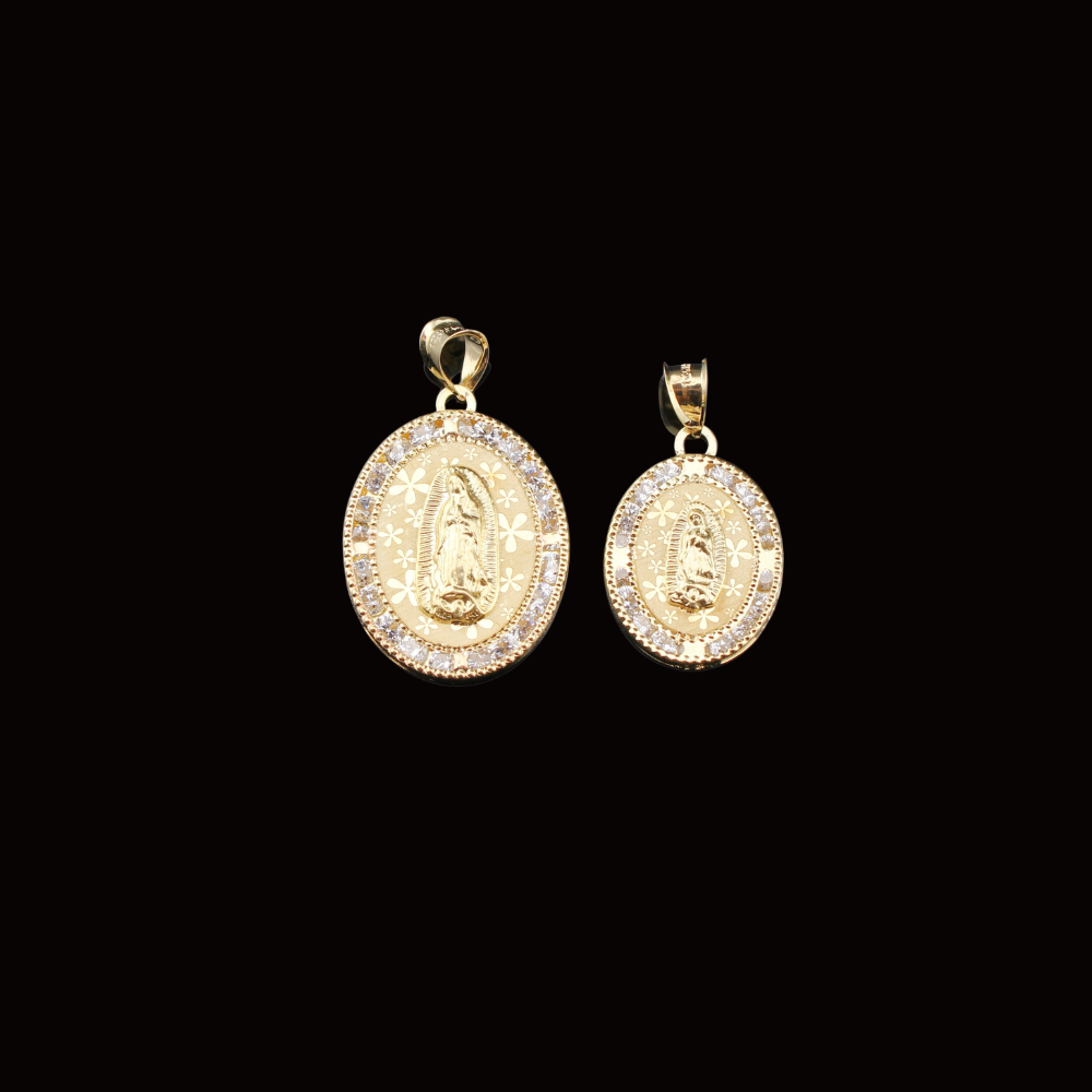 10K Gold Virgin Mary Pendants