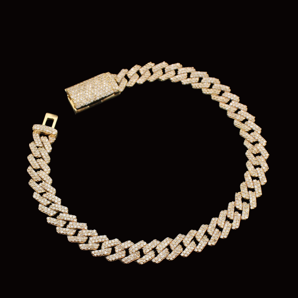 10K Diamond Miami Cuban Bracelet