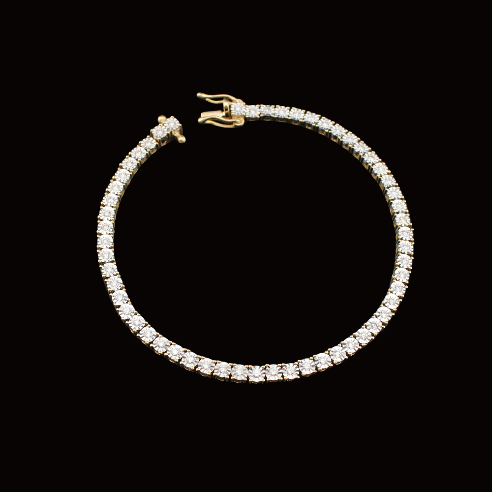 10K Diamond Tennis Bracelet 1.1 Ctw