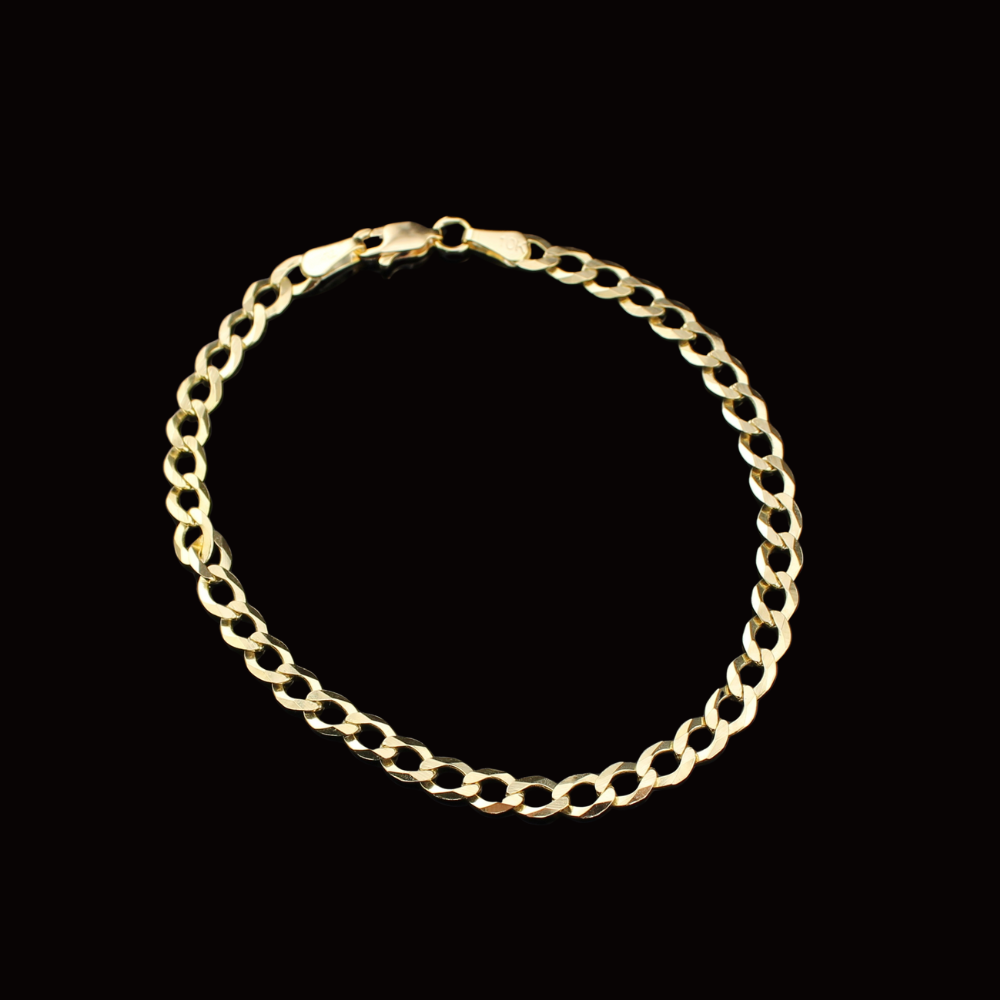 10K Gold Cuban Bracelet 8in