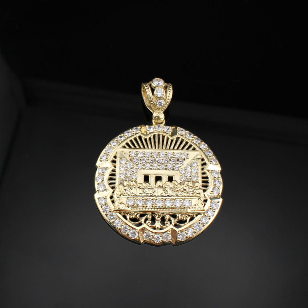 10K Gold Last Supper Pendant