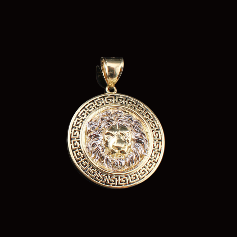 10K Gold Lion Pendant