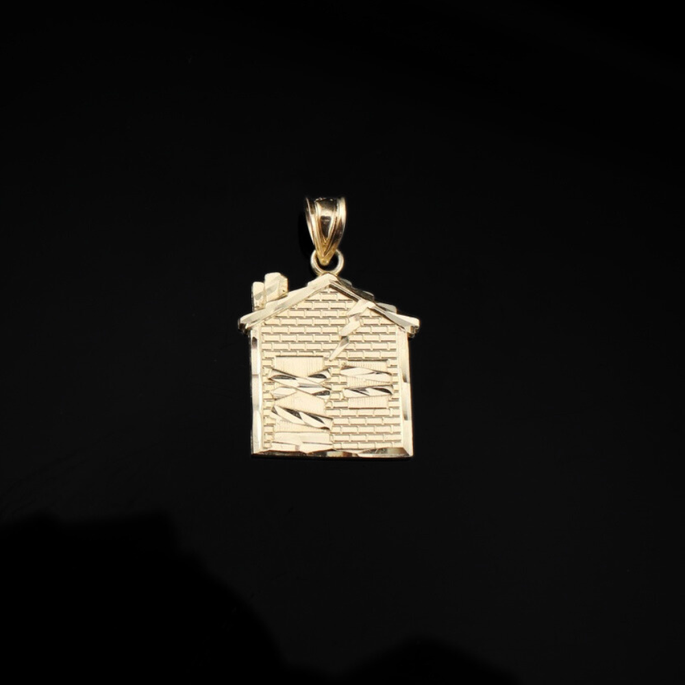 10K Gold Traphouse Pendant