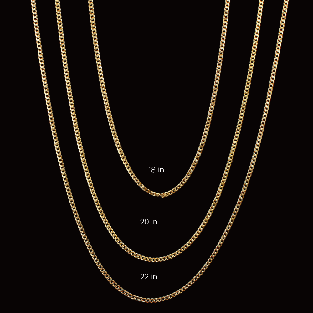 10K Gold Cuban Chains 2mm