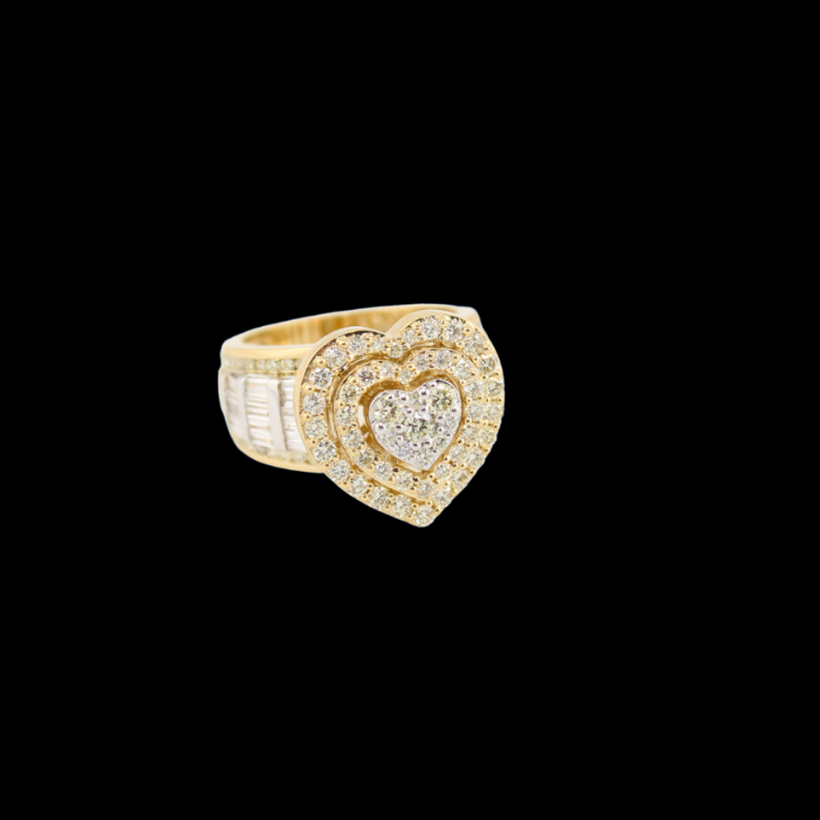 10K Diamond Womens Ring 1.8 ct