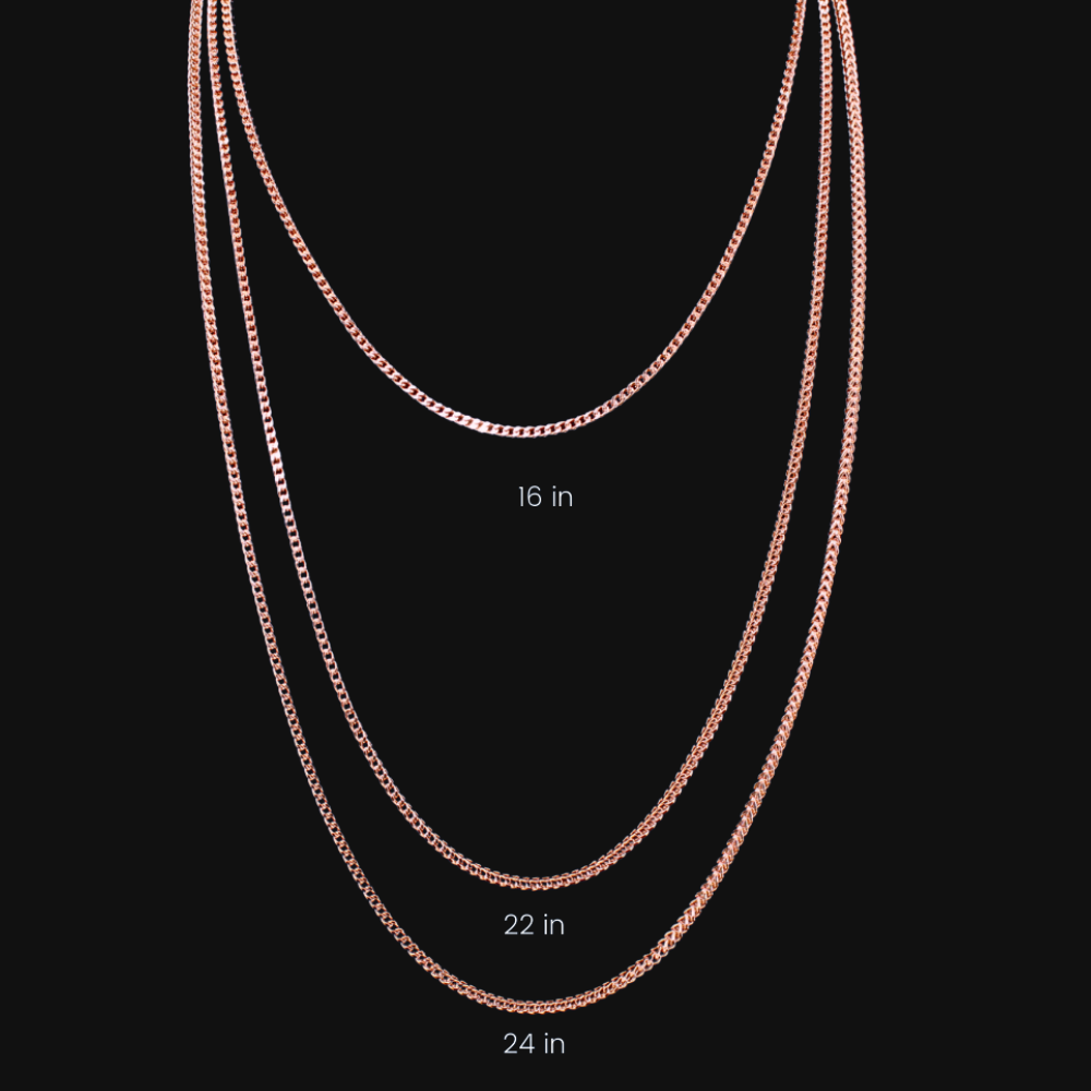 10K Rose Gold Franco