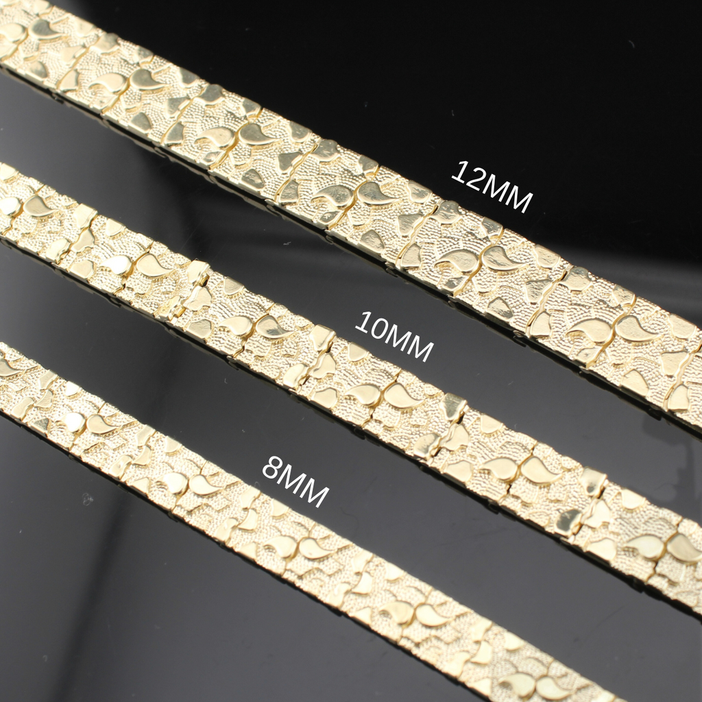 10K Gold Nugget Bracelet