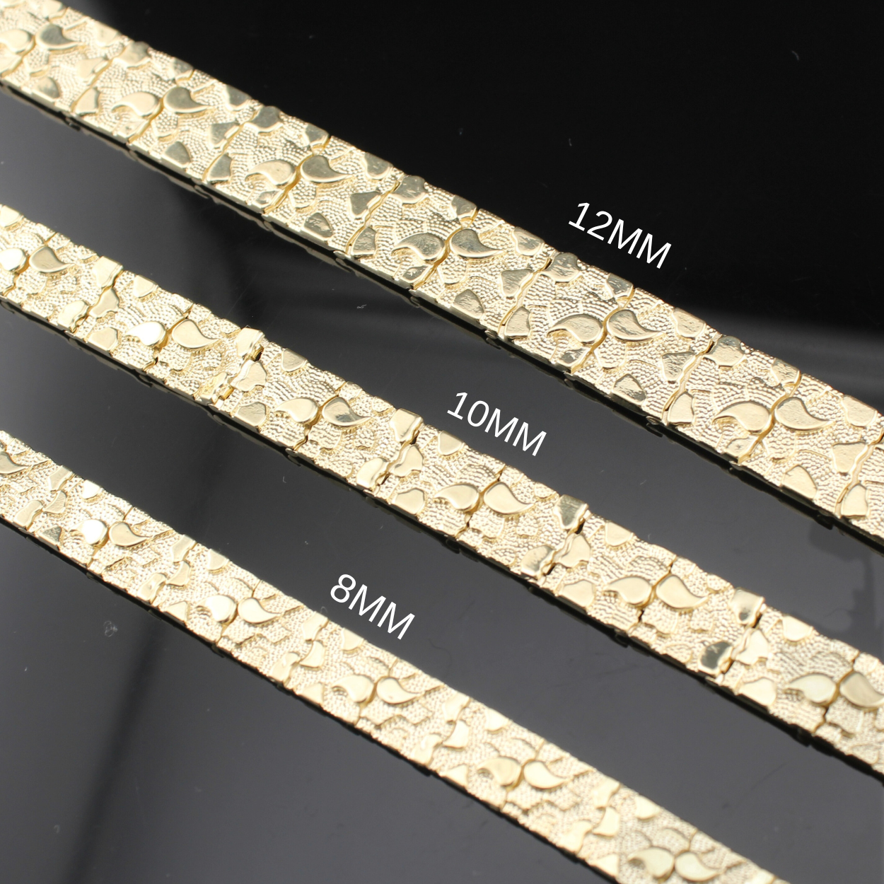 10K Gold Nugget Bracelet