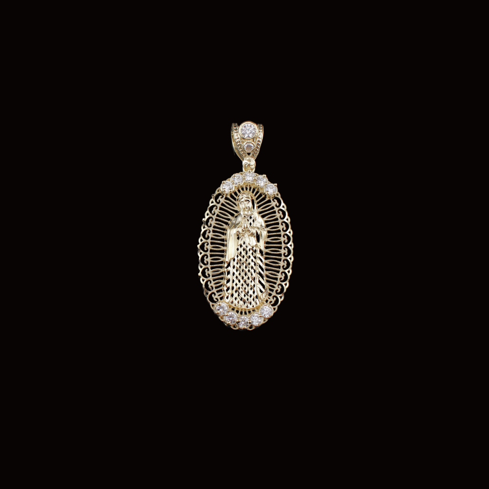 10K Gold Virgin Mary Pendants