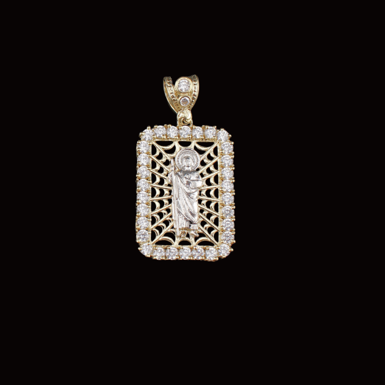 10K Gold San Judas Pendant Square