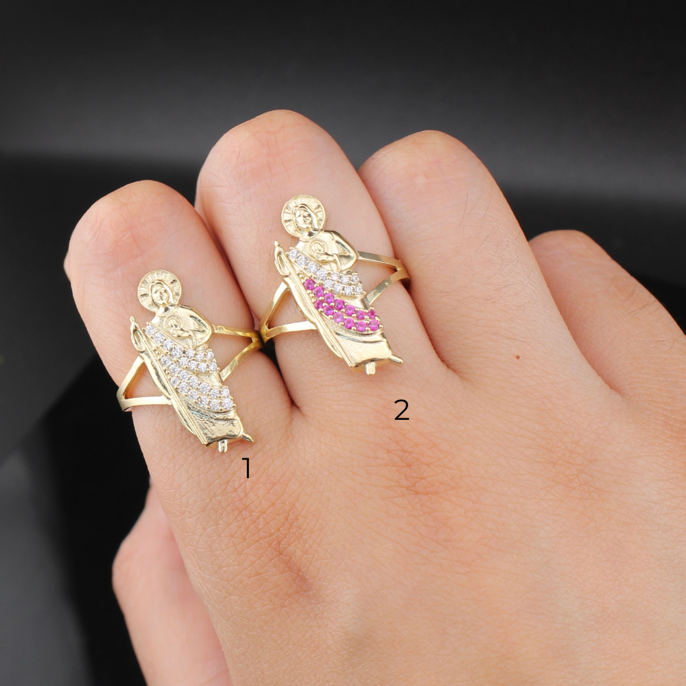 10K Gold Standing San Judas Ring