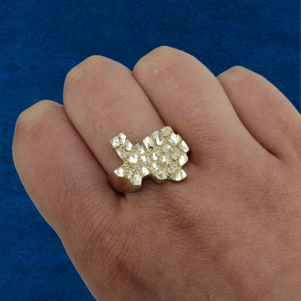10K Texas Nugget Ring