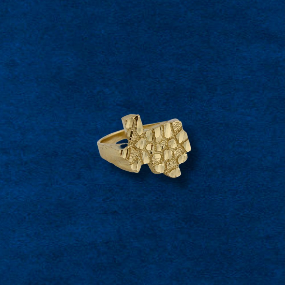 10K Texas Nugget Ring