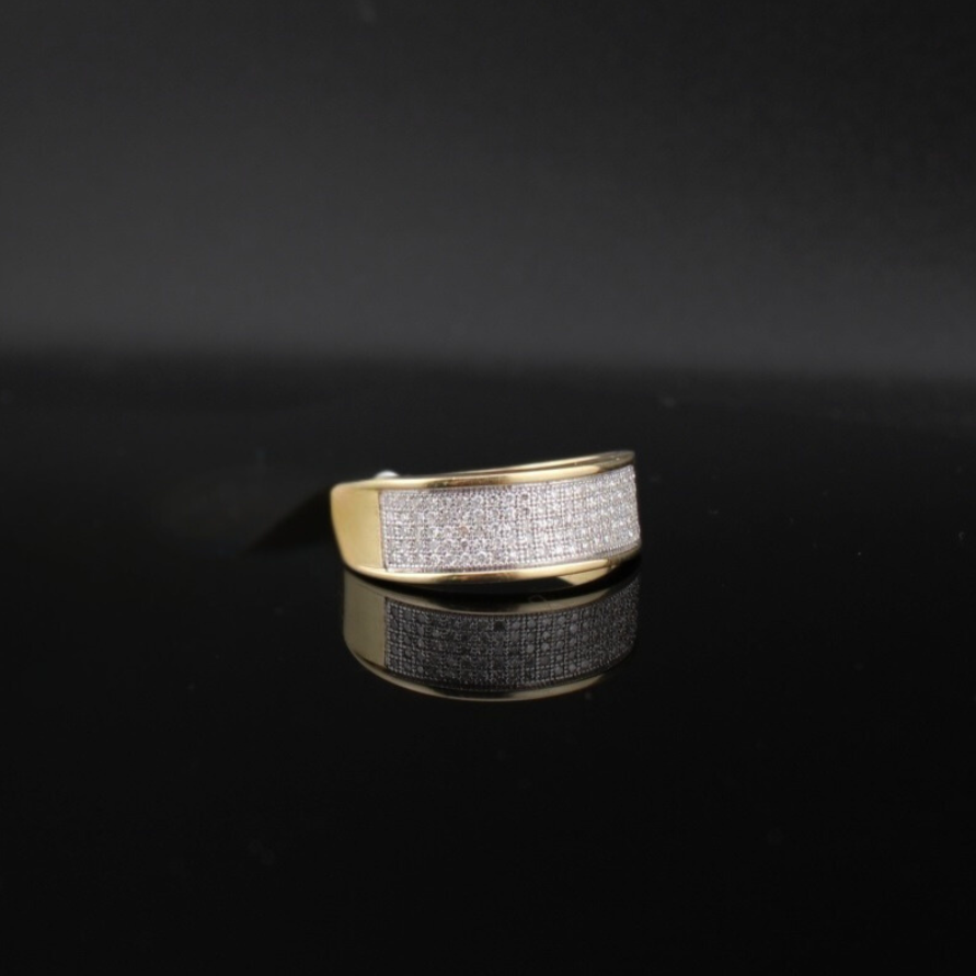 10K Diamond Mens Band