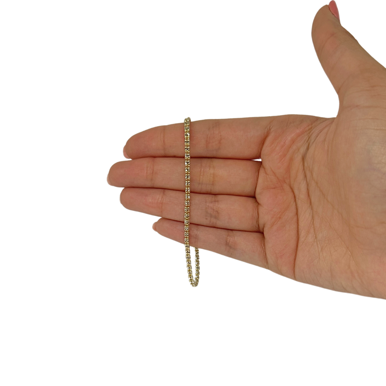 10K Diamond Cut Bracelet - Yellow Gold