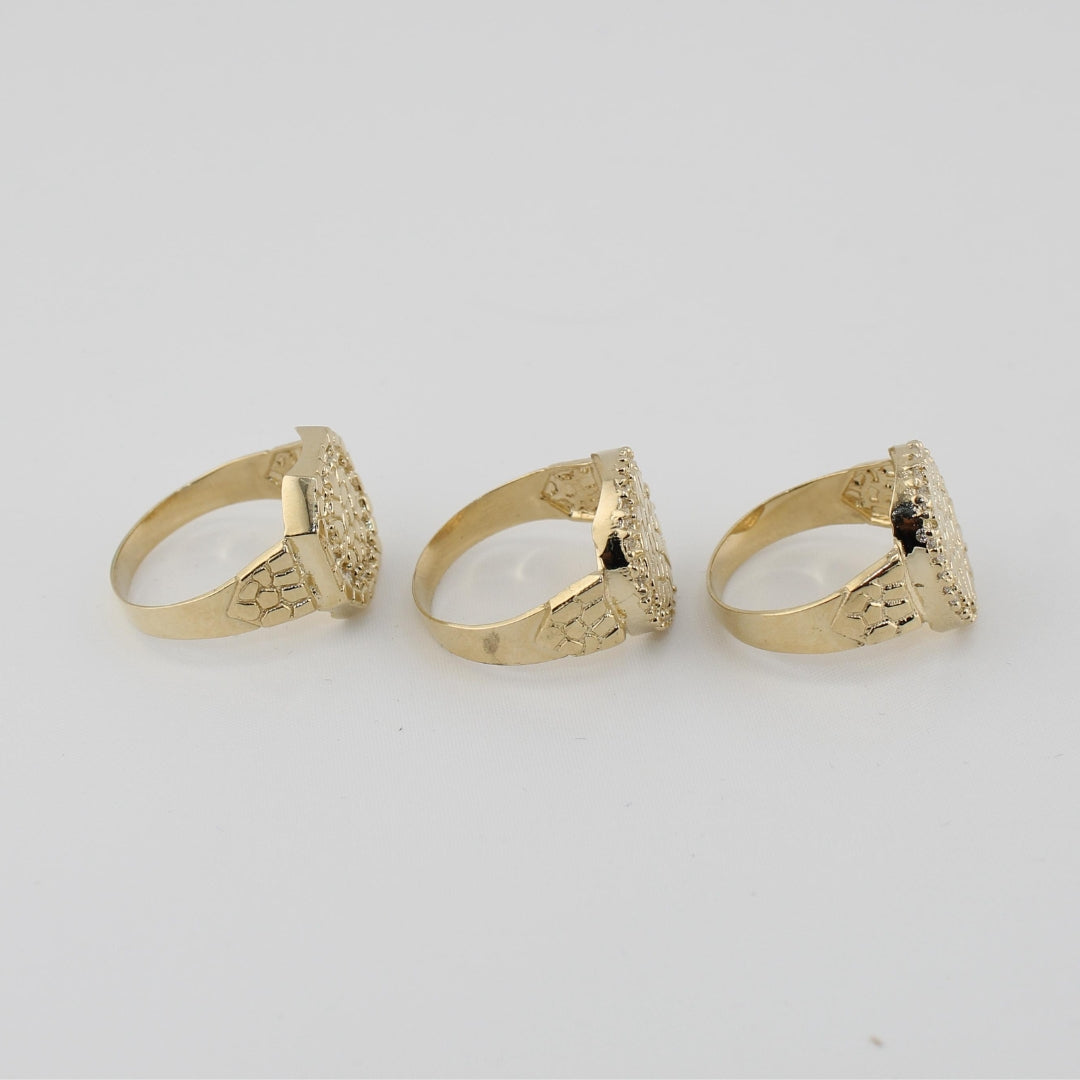 14K Nugget Rings Multiple Shapes