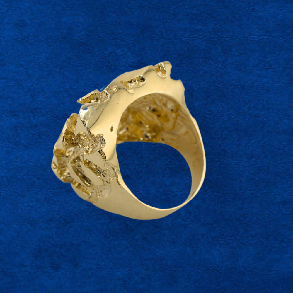 10K XLarge Nugget Ring