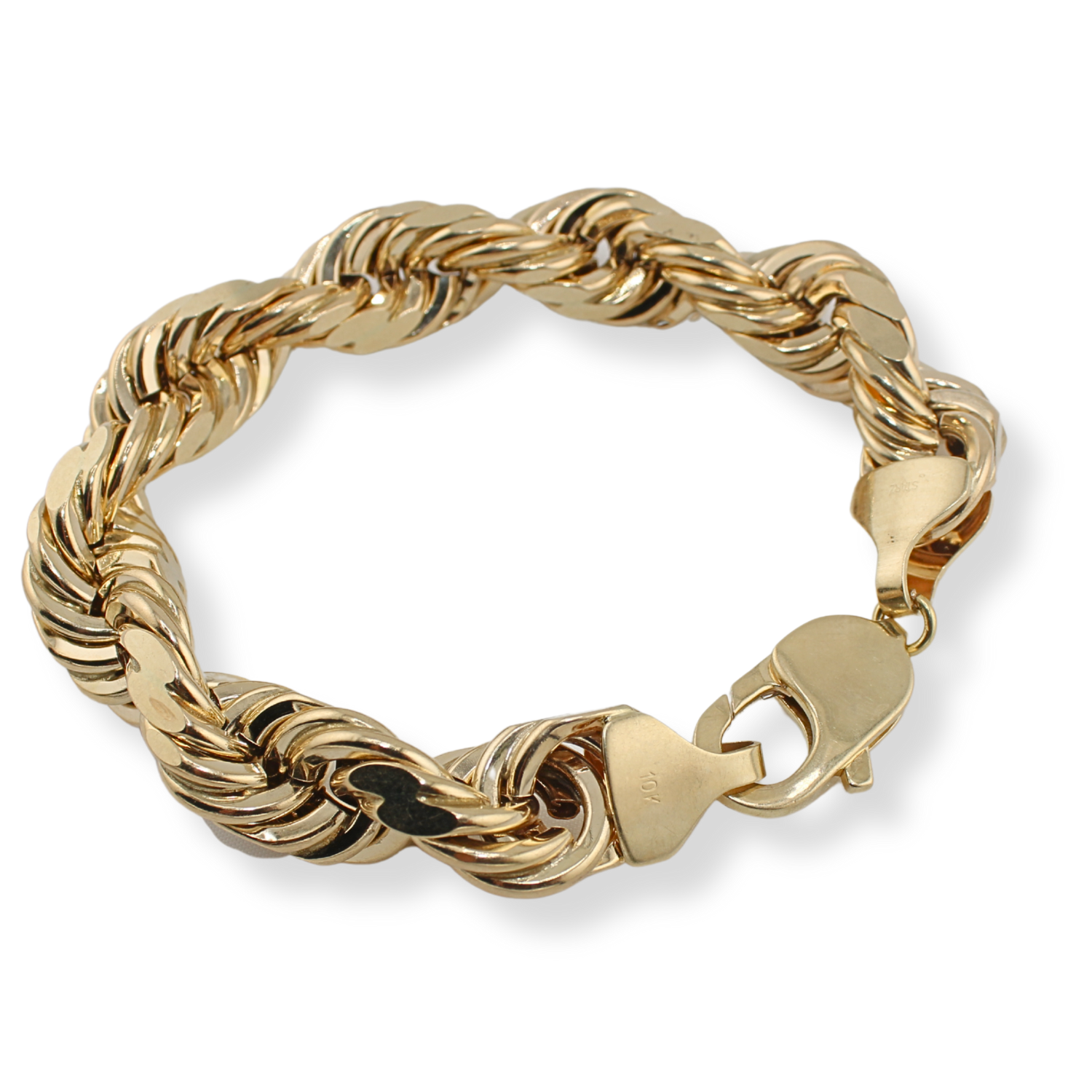 10K Yellow Rope Bracelet