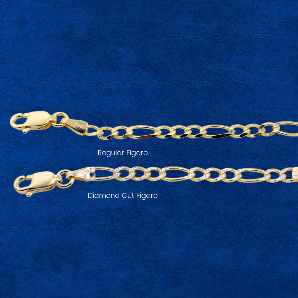 10K Figaro Baby ID Bracelet