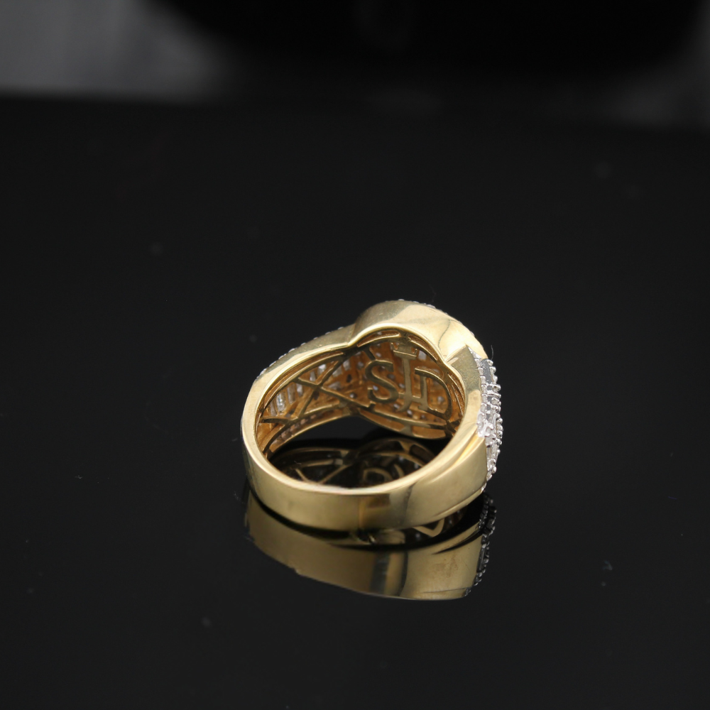 10K Diamond Mens Ring