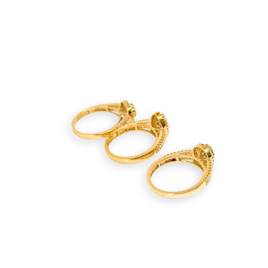 10K Gold Diamond Engagement Ring