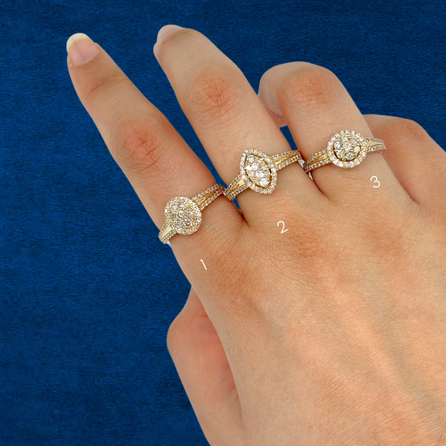 10K Gold Diamond Engagement Ring