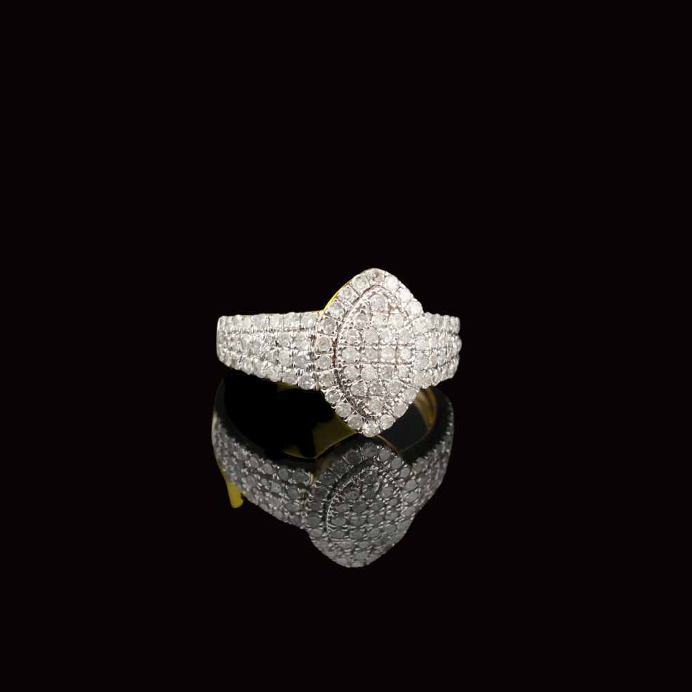 10k Yellow Gold Women's Diamond Ring 1.09 ct