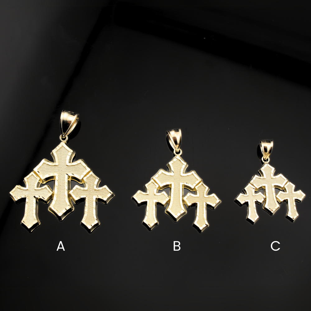 10K Cross Pendants