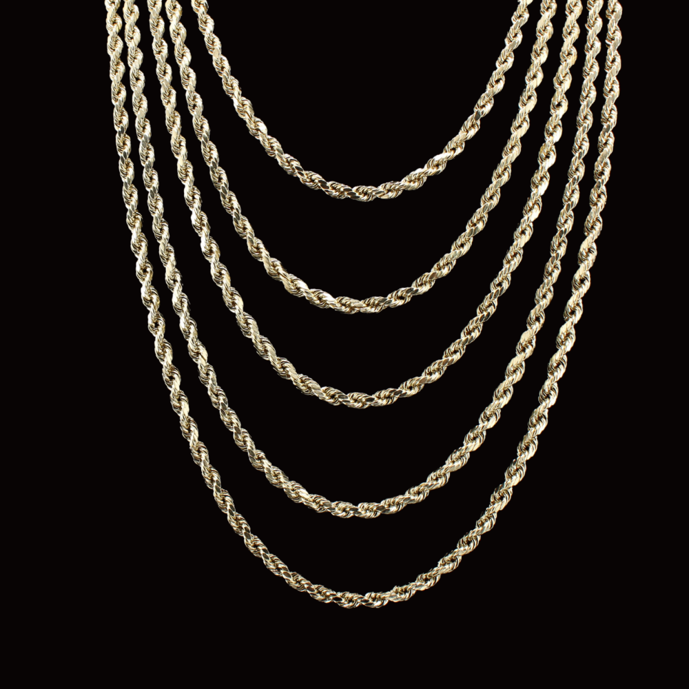 10K Rope Chains 4 mm