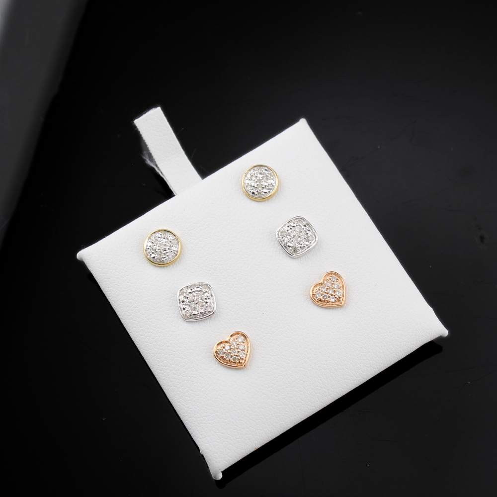 10K Diamond Stud Earrings