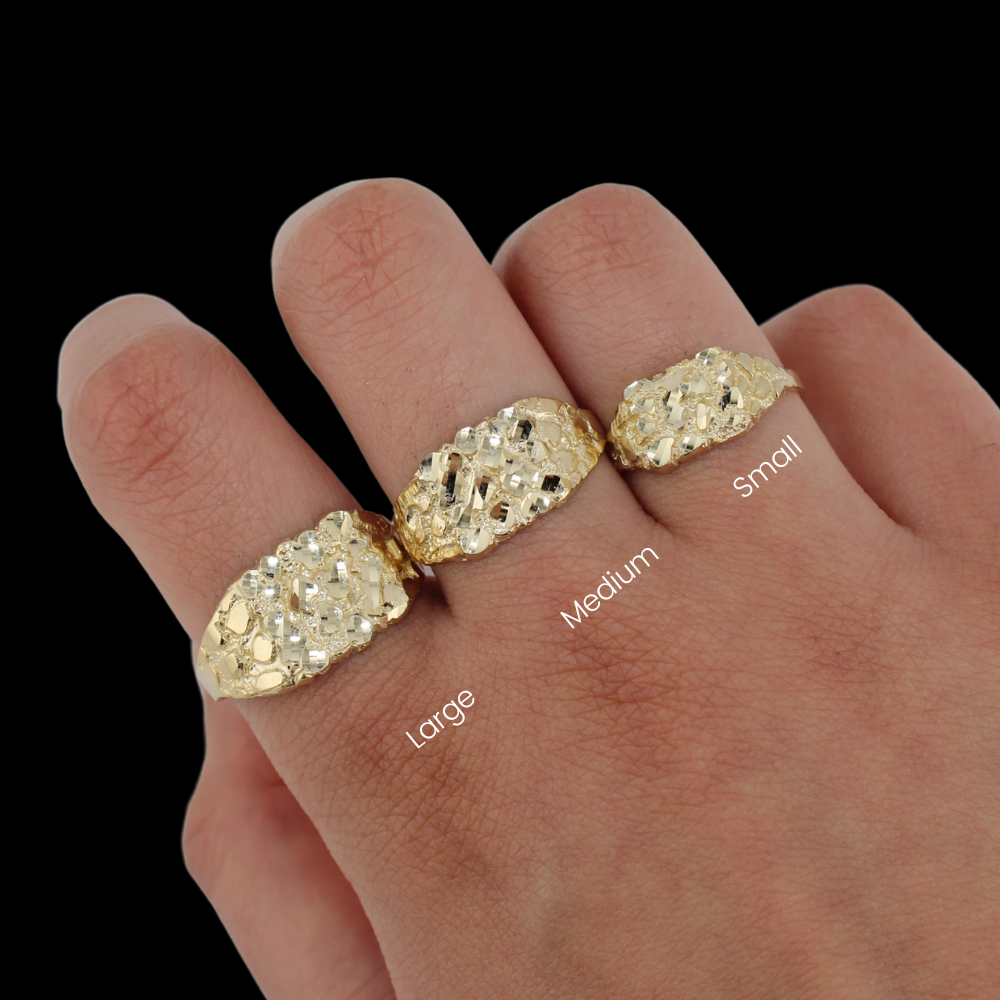14K Gold Nugget Rings