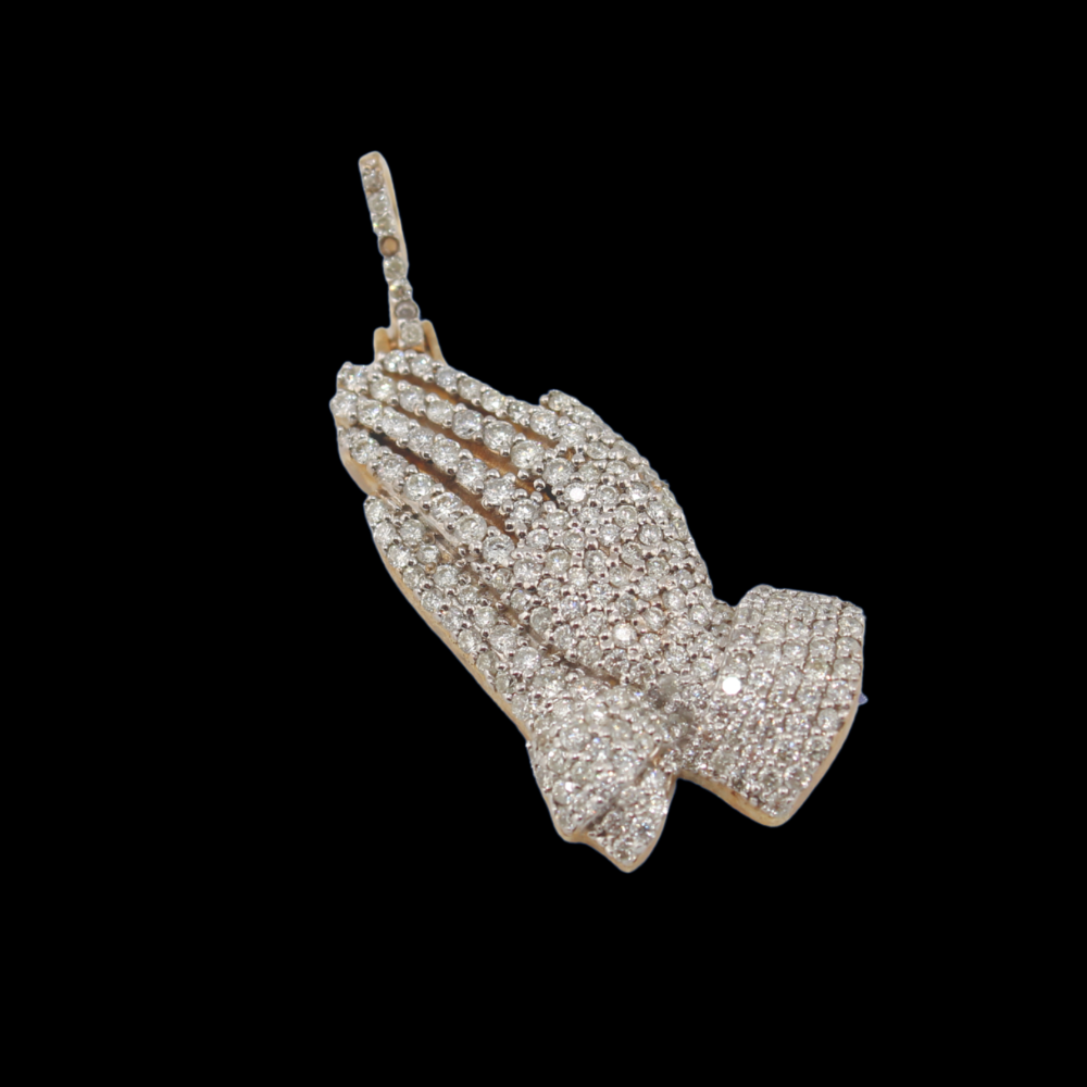 10K Diamond Praying Hands
