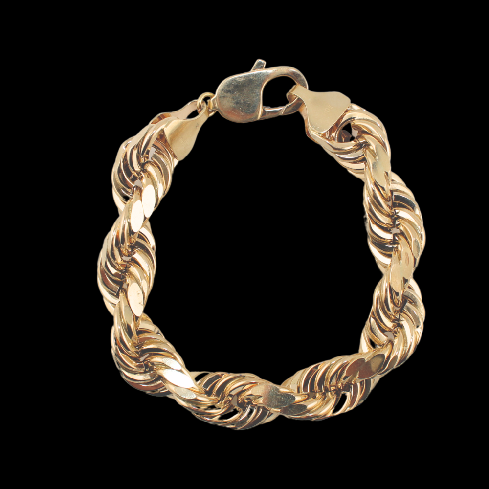 10K Yellow Rope Bracelet