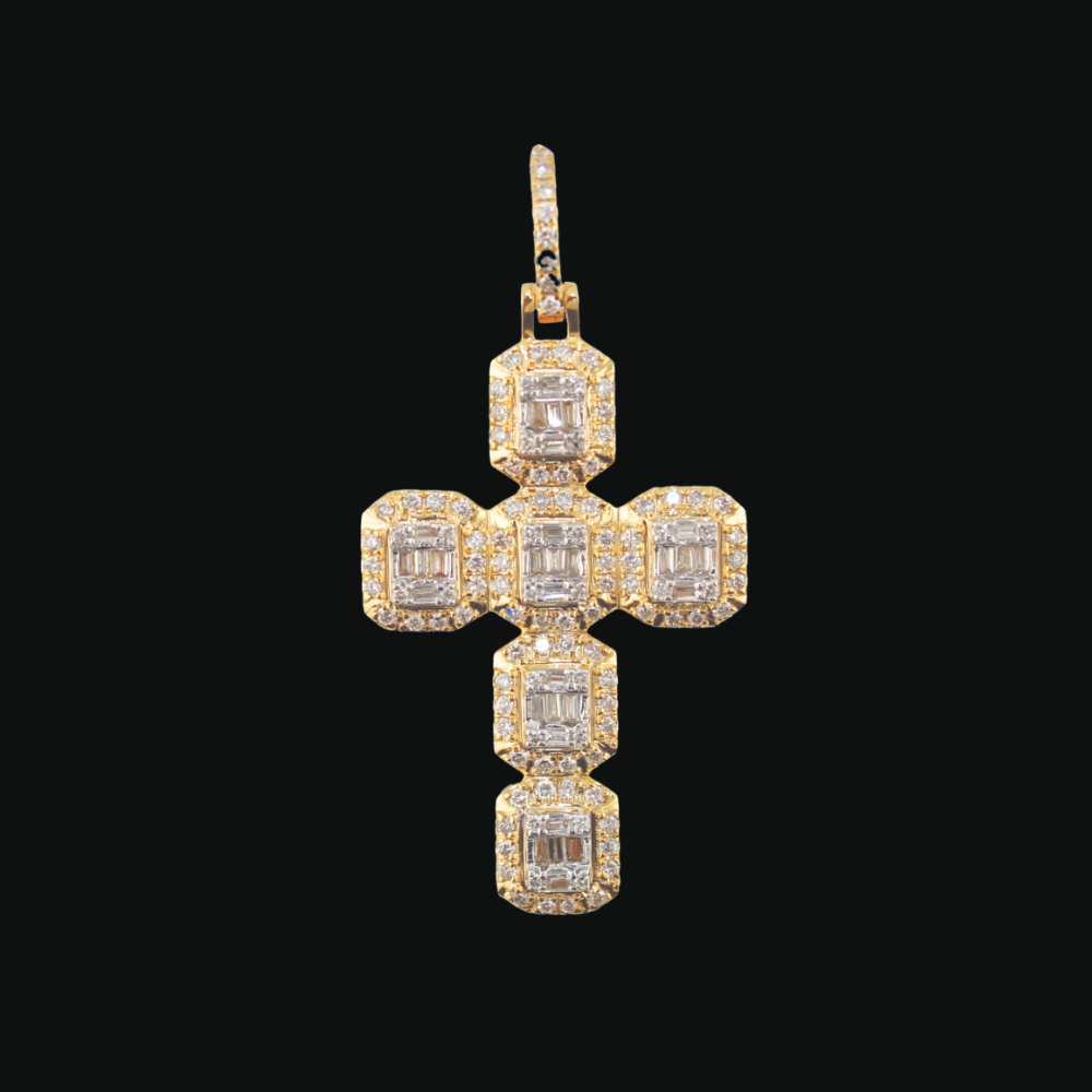 10k Gold And Diamond Cross