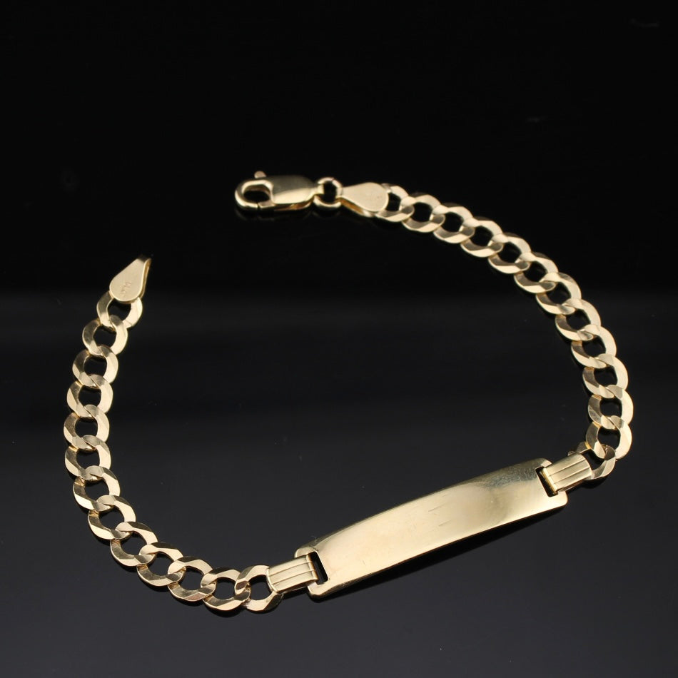 10k Gold Cuban ID Bracelet