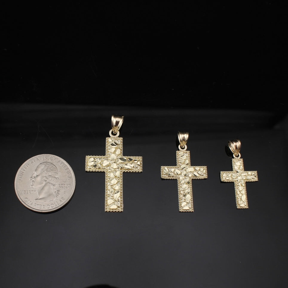 10K Real Gold Cross Pendants