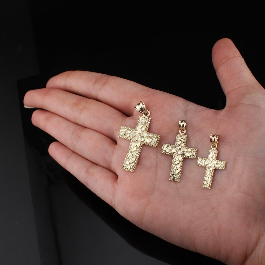 10K Real Gold Cross Pendants