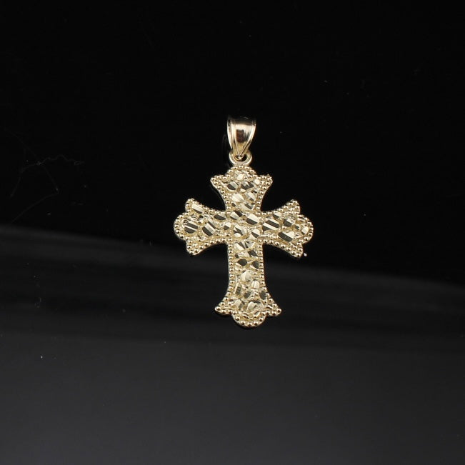 10K Real Gold Cross Pendants Antique