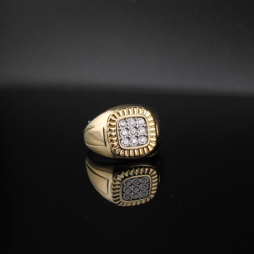 10K Diamond Mens Ring
