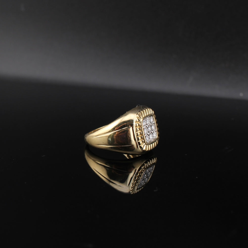 10K Diamond Mens Ring
