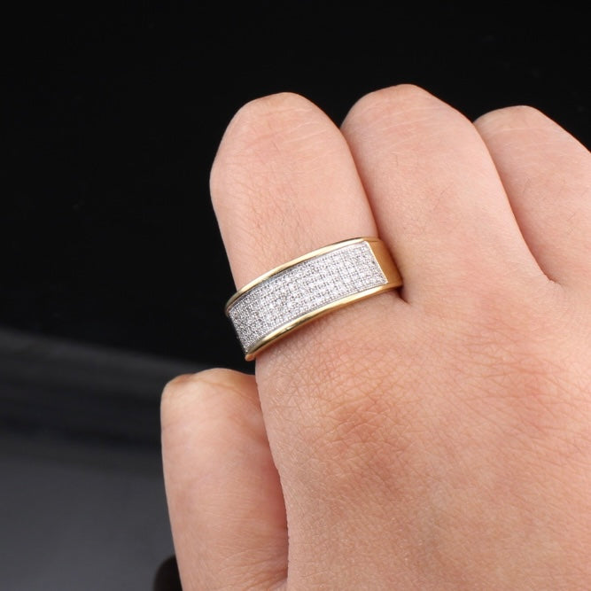 10K Diamond Mens Band