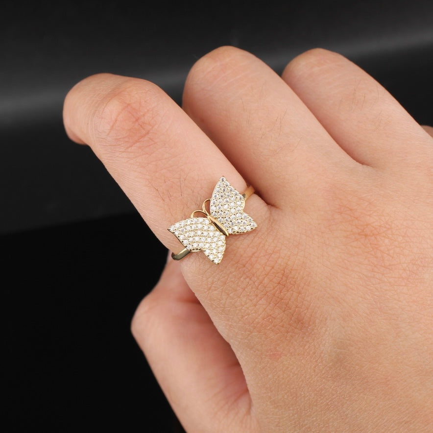 10K Gold Butterfly Ring