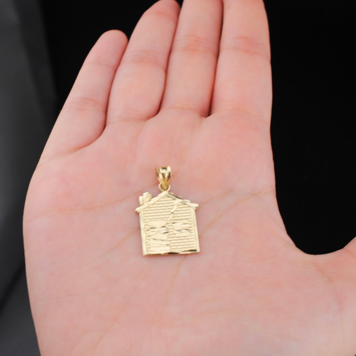 10K Gold Traphouse Pendant