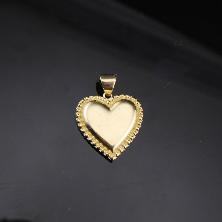 10K Gold Heart Pendant