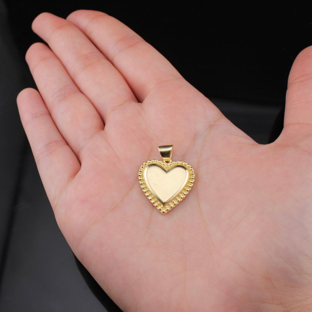 10K Gold Heart Pendant