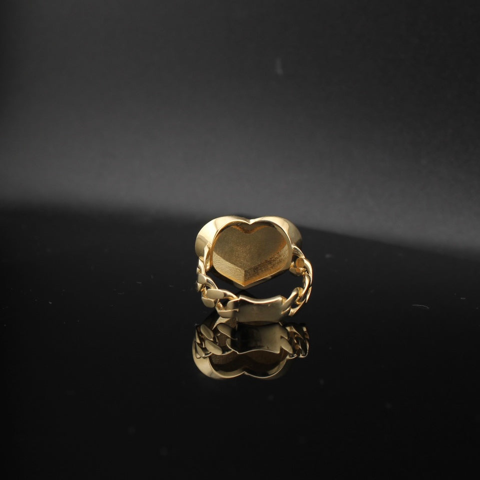 14K Gold Heart Ring
