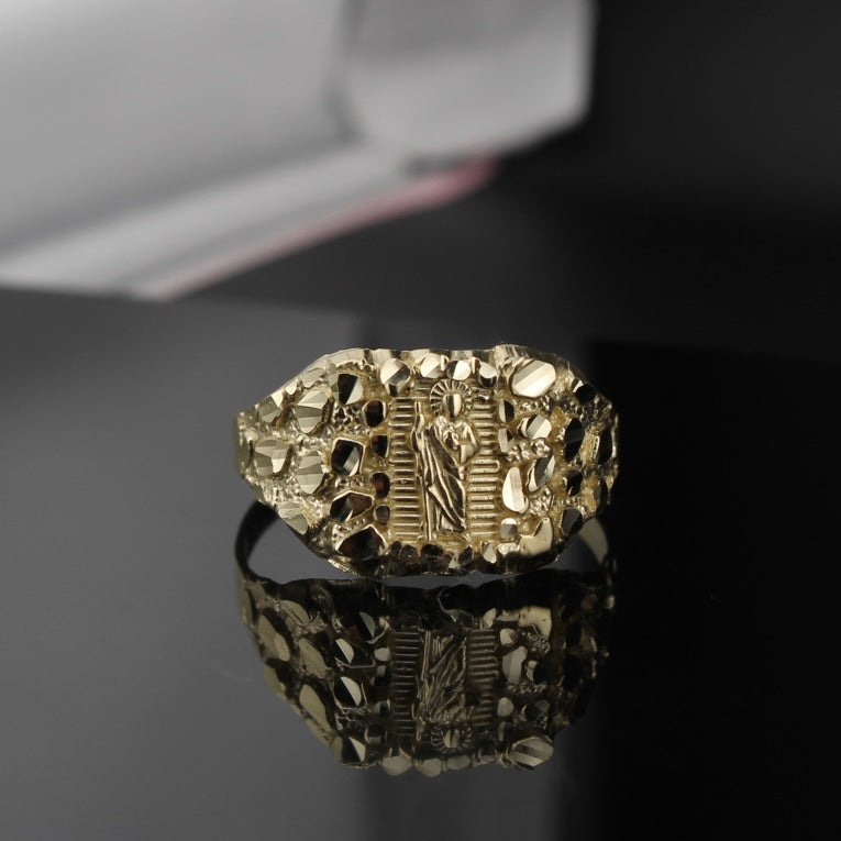 10K Gold St. Jude Nugget Ring