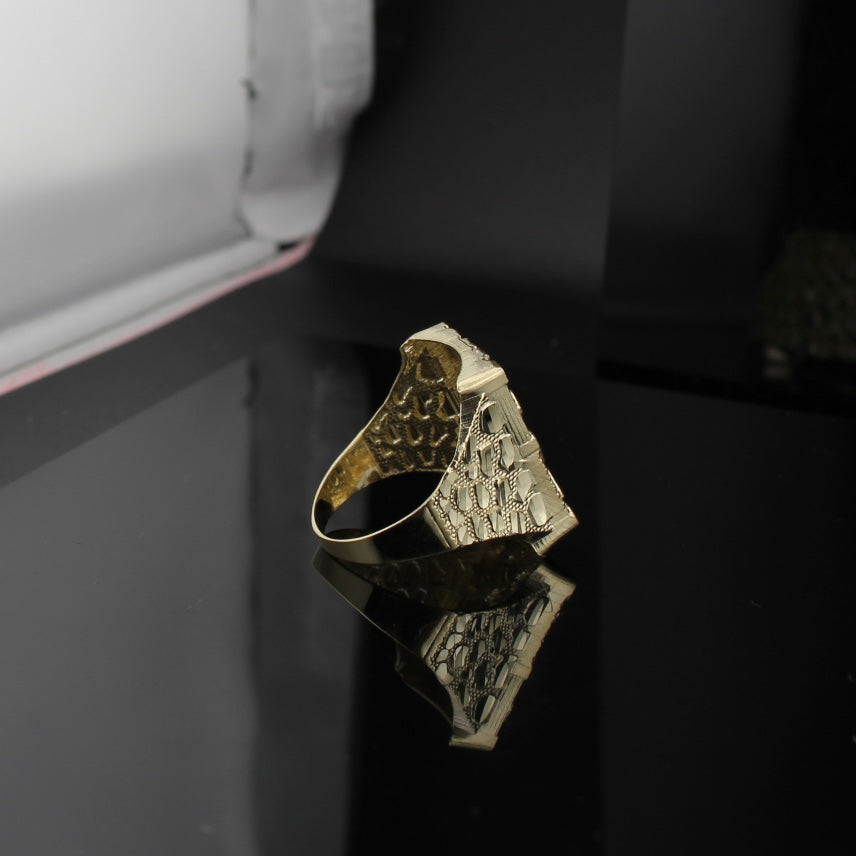 10K Gold Large Nugget Ring
